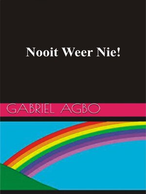 cover image of Nooit Weer Nie!